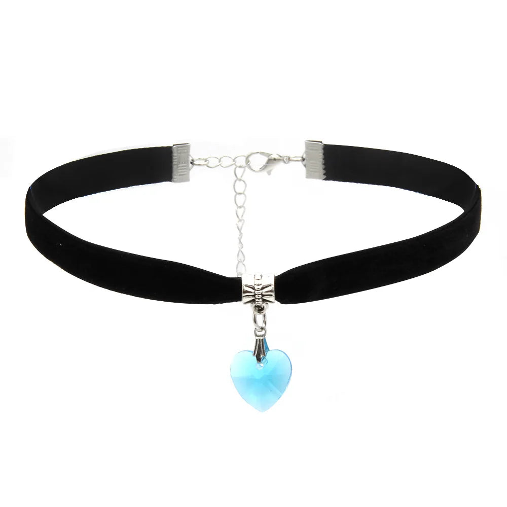 Velvet Heart Choker Necklace