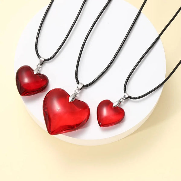 Chic Crystal Heart Necklace