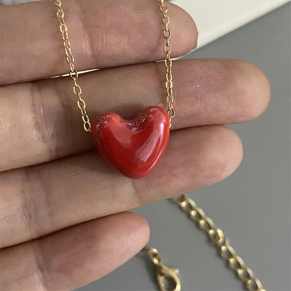 Charming Heart Pendant Necklace