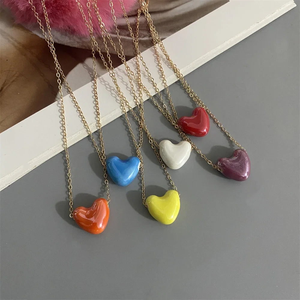 Charming Heart Pendant Necklace