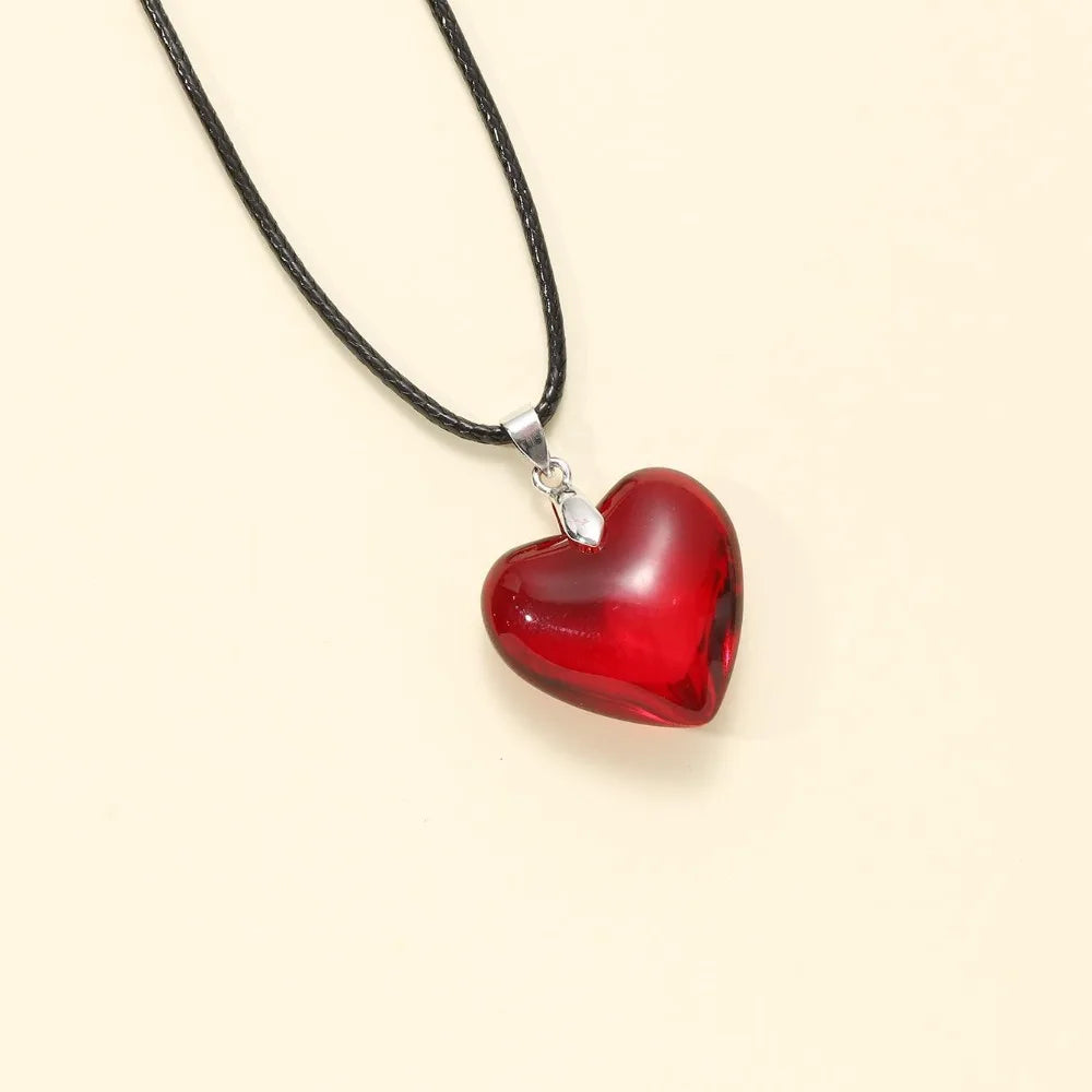 Chic Crystal Heart Necklace